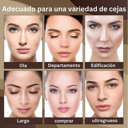 1+1 GRATIS | Sello para cejas + 10 plantillas y 2 pinceles para cejas