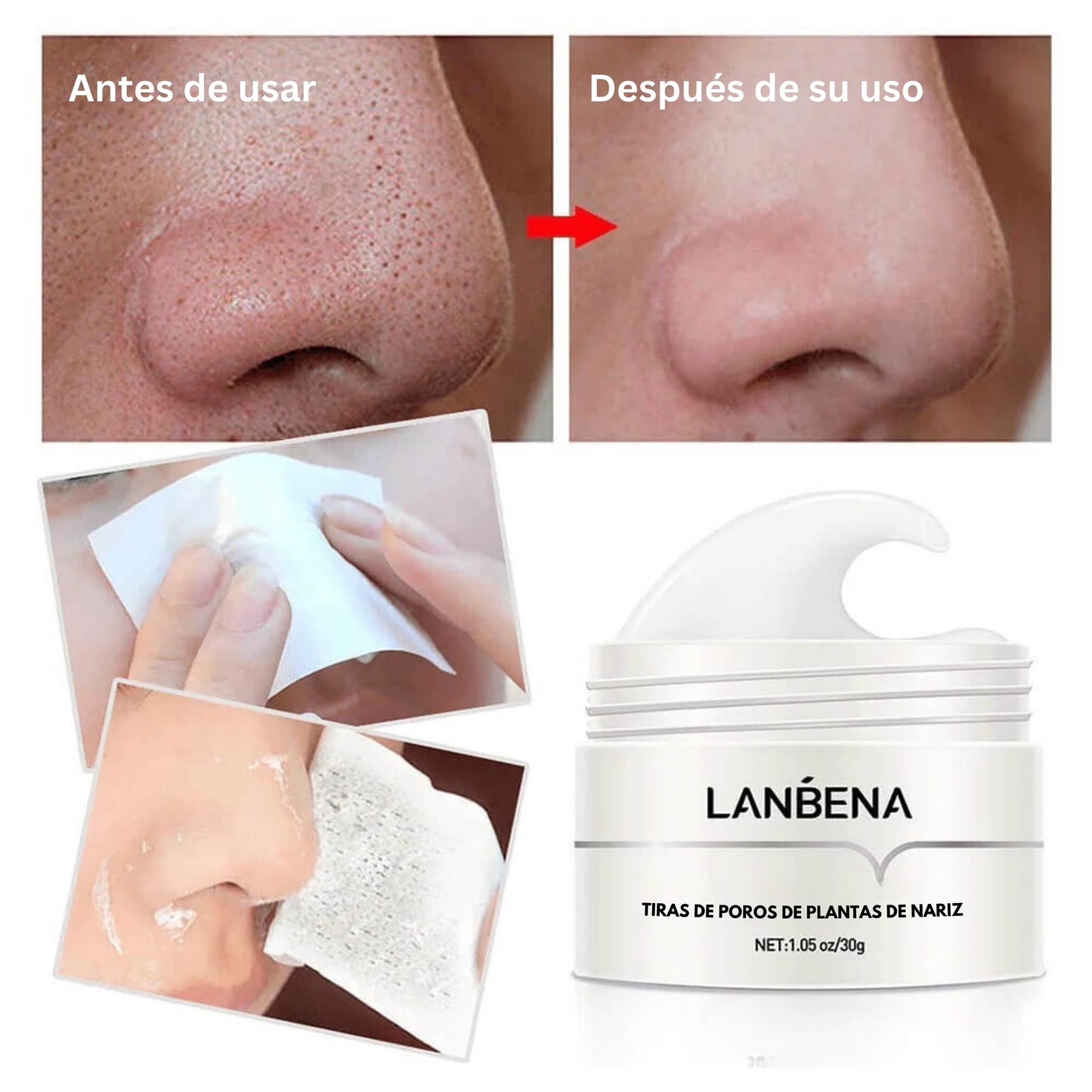 Mascarilla facial LANBENA™ contra los puntos negros