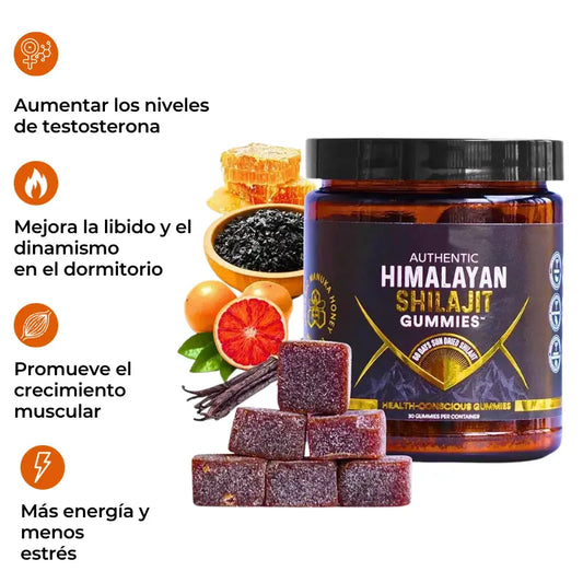 Nutrive© Auténticas gomitas de Shilajit del Himalaya